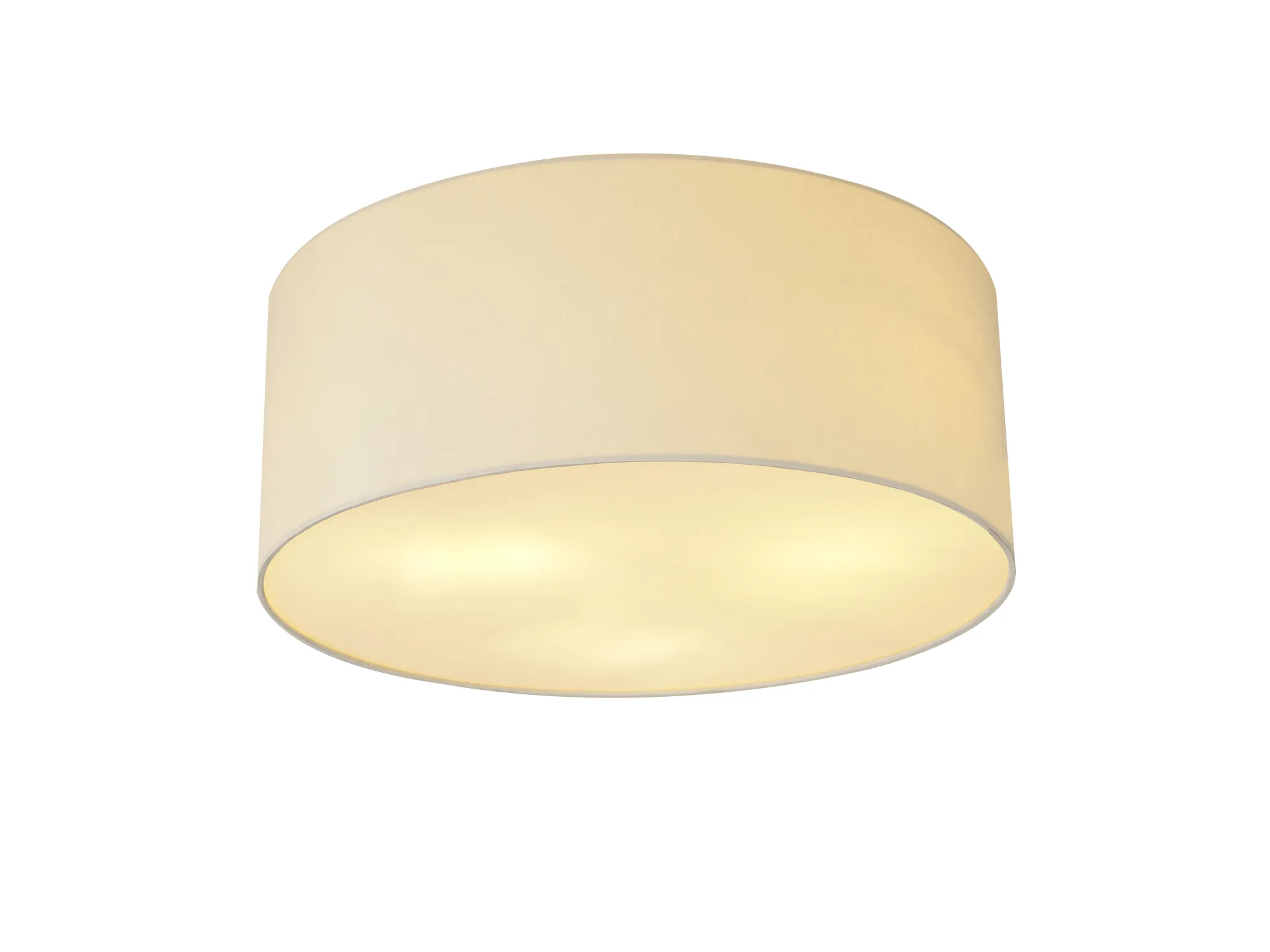 DK0638  Baymont 50cm Flush 5 Light Ivory Pearl, Frosted Diffuser